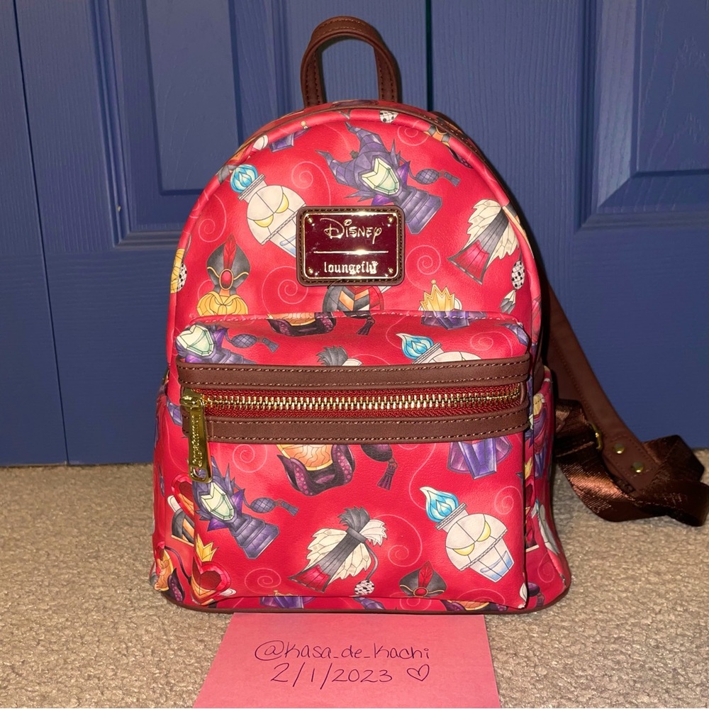 Disney Villians Perfume Bottles Loungefly mini backpack